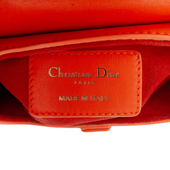 Dior Micro Cuir de chèvre Saddle Sac