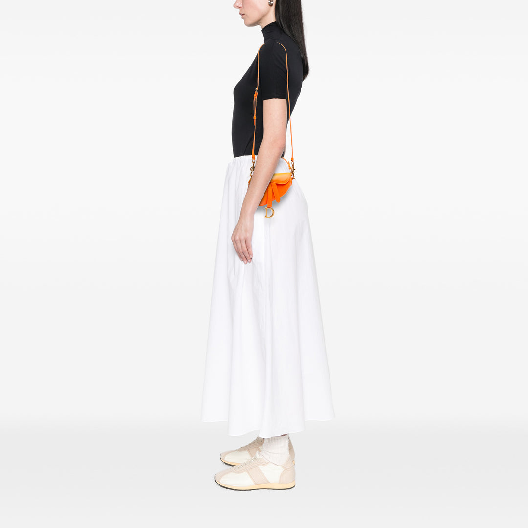 Dior Micro Cuir de chèvre Saddle Sac