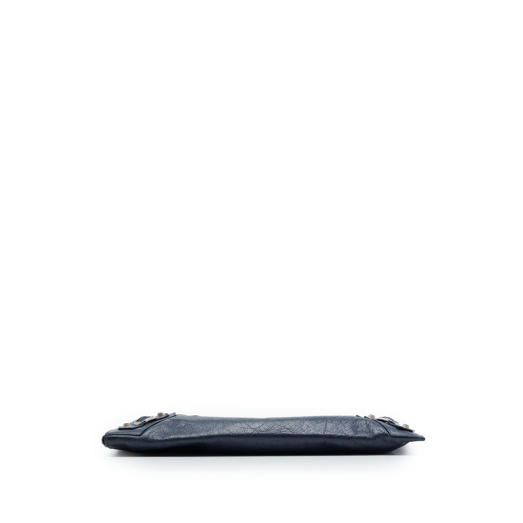 Balenciaga Cuir d’agneau Motocross Giant 12 Zip Around Flat Pochette