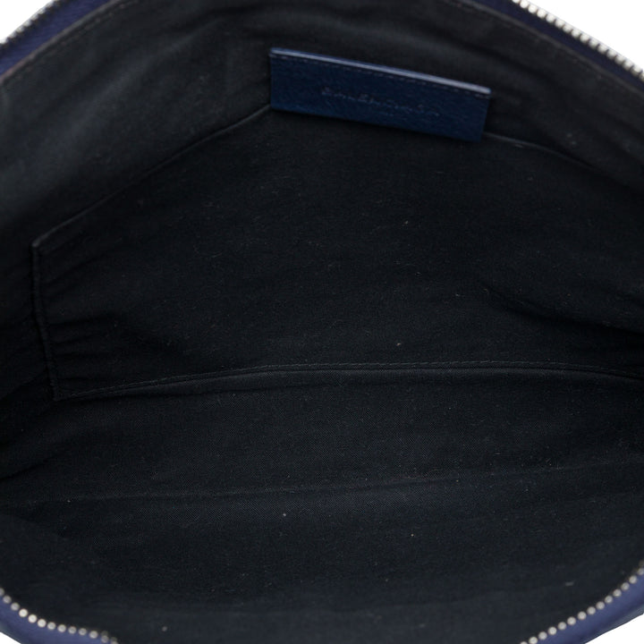 Balenciaga Cuir d’agneau Motocross Giant 12 Zip Around Flat Pochette