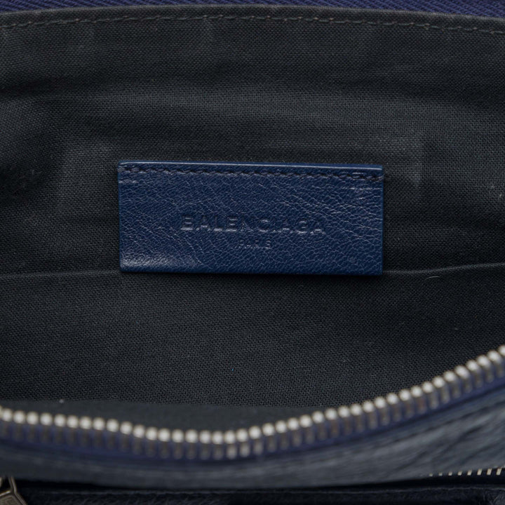 Balenciaga Cuir d’agneau Motocross Giant 12 Zip Around Flat Pochette