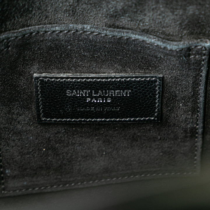 Saint Laurent Nano Grain de Poudre Studded Sac de Jour Sac cartable Noir