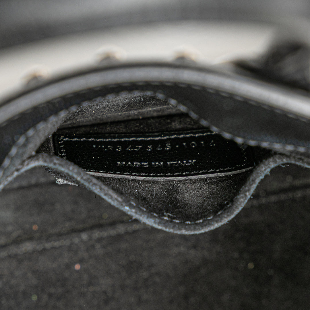 Saint Laurent Nano Grain de Poudre Studded Sac de Jour Sac cartable Noir