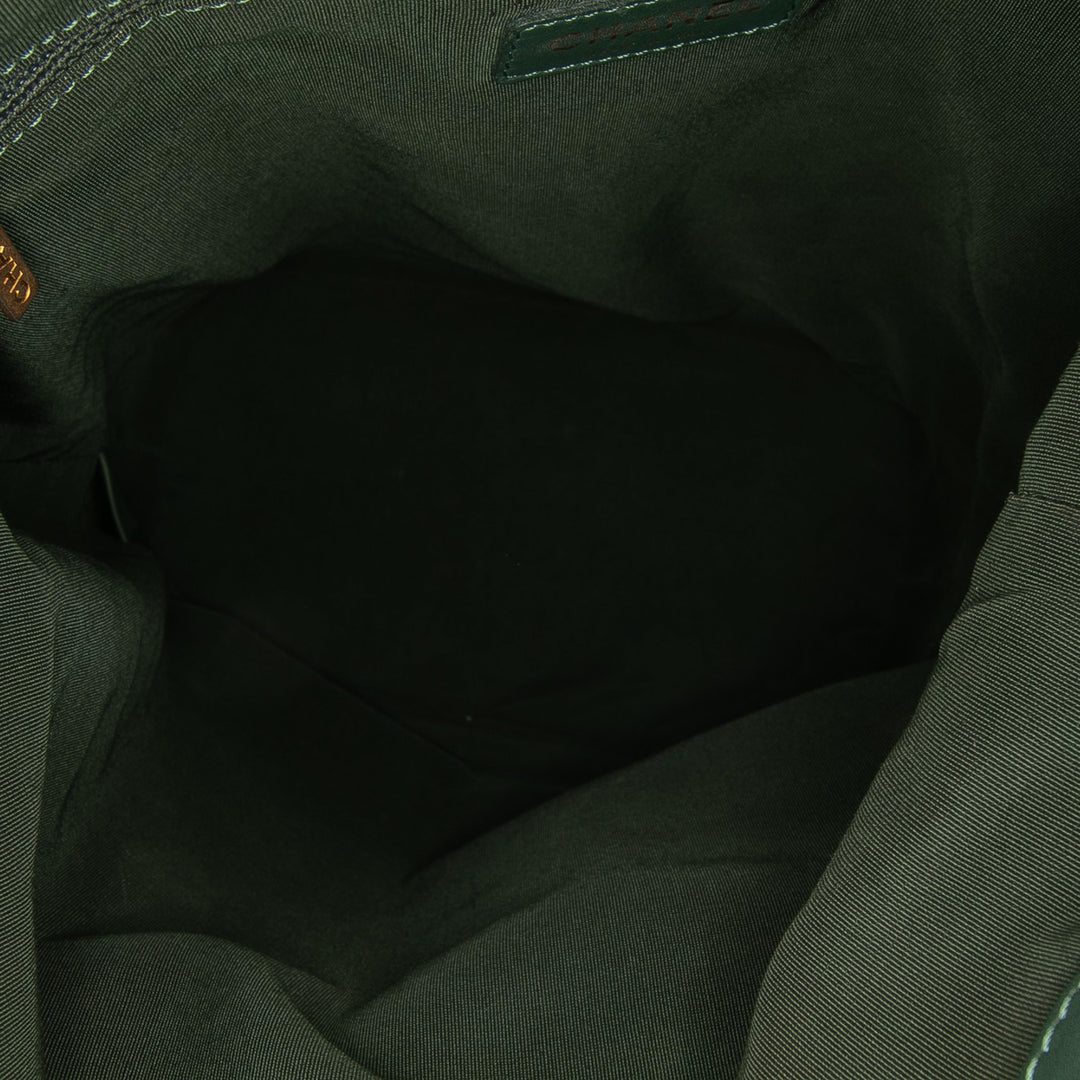 CC Quilted Caviar Casual Style Hobo Green - Gaby Paris