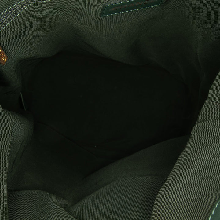CC Quilted Caviar Casual Style Hobo Green - Gaby Paris