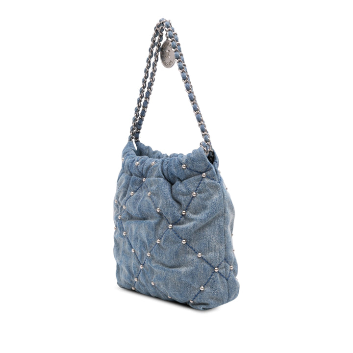 clouté 22 Sac Mini Jean Bleu