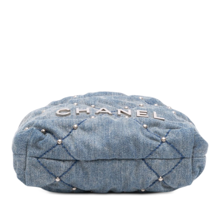 clouté 22 Sac Mini Jean Bleu