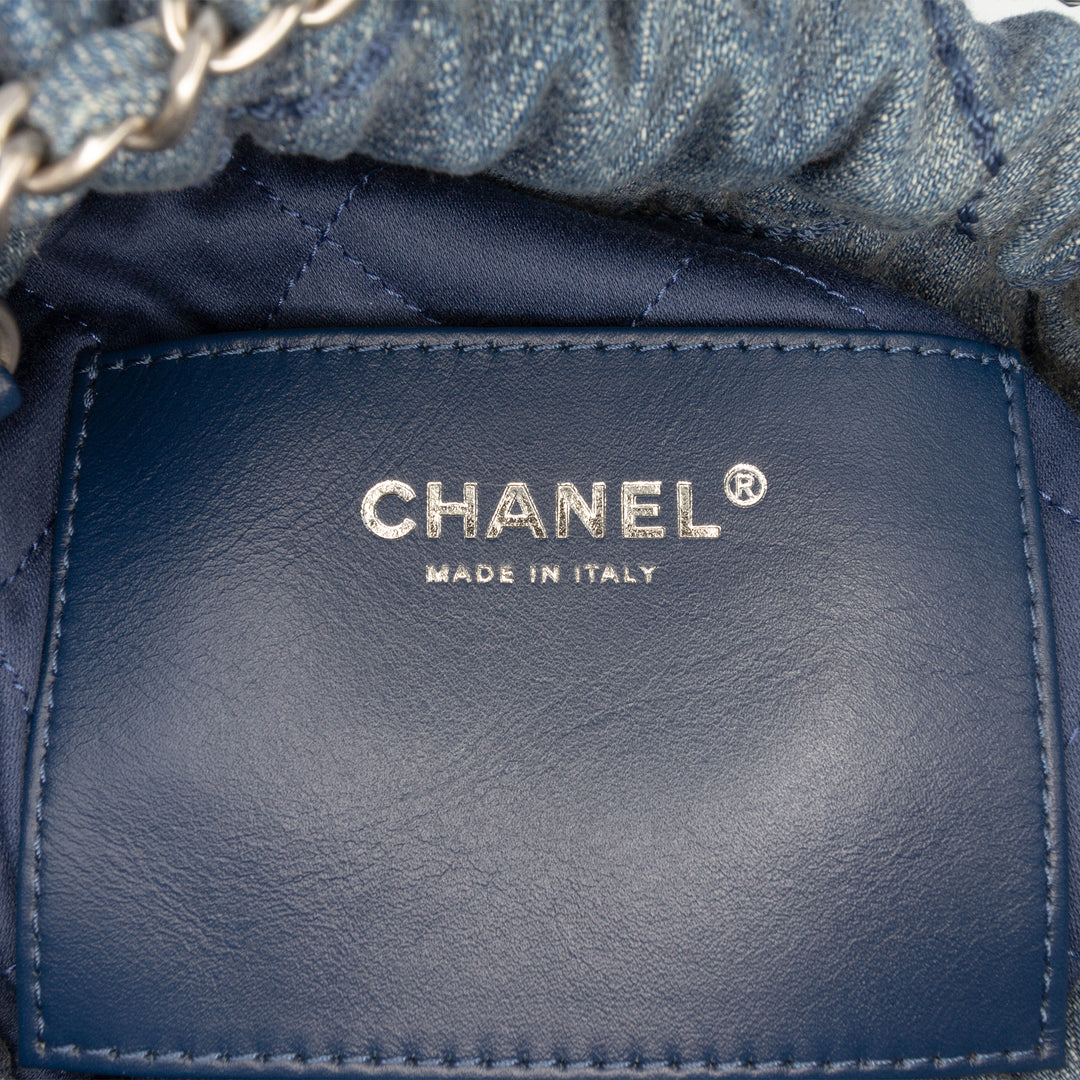 clouté 22 Sac Mini Jean Bleu
