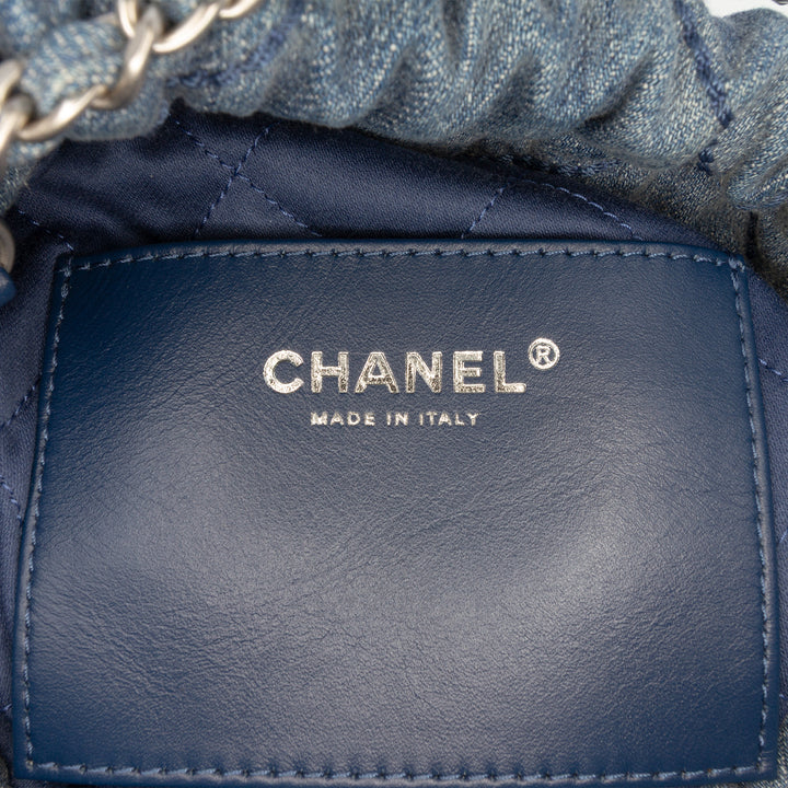clouté 22 Sac Mini Jean Bleu