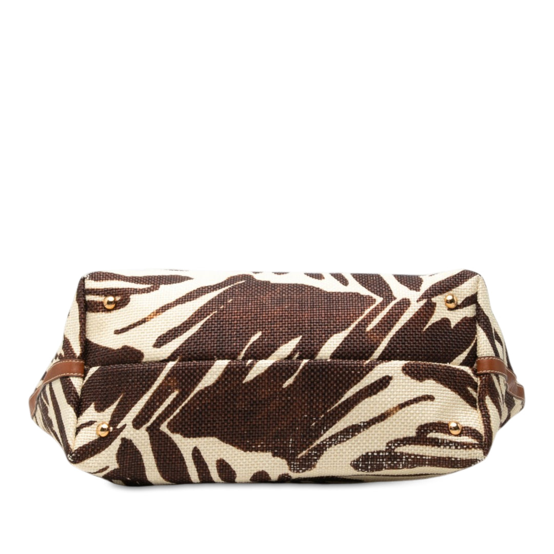 Ferragamo Cabas Zebra Imprimé Marron – vue 3 – GABY PARIS