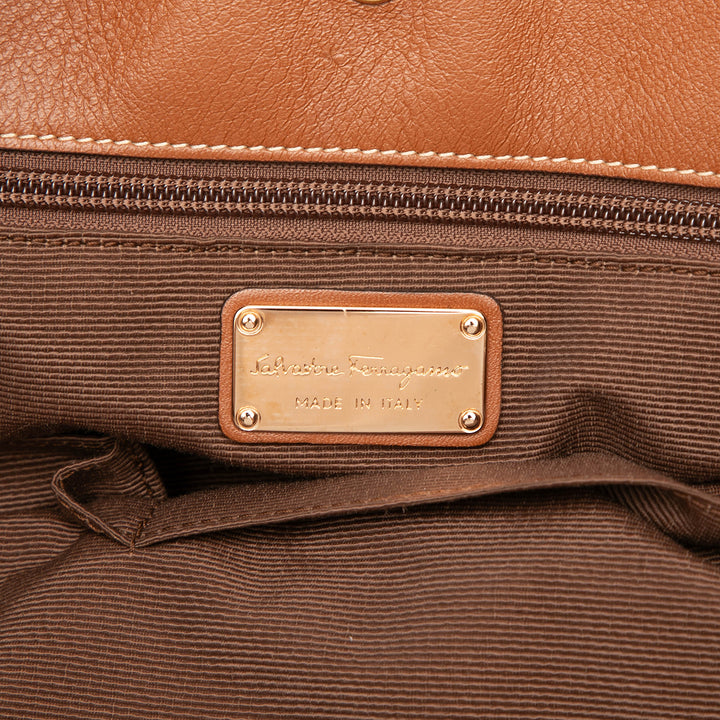Ferragamo Cabas Zebra Imprimé Marron – vue 5 – GABY PARIS