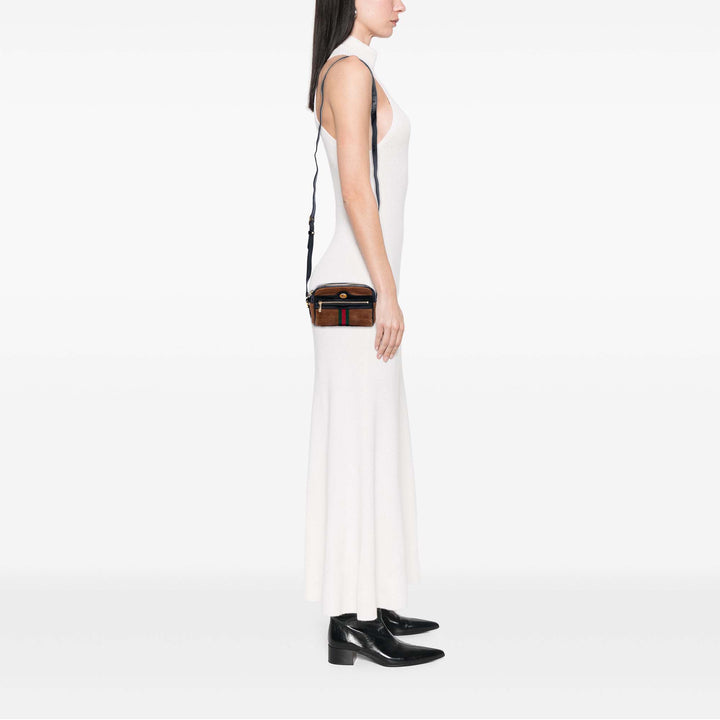 Gucci Mini Daim Web Ophidia Sac porté croisé