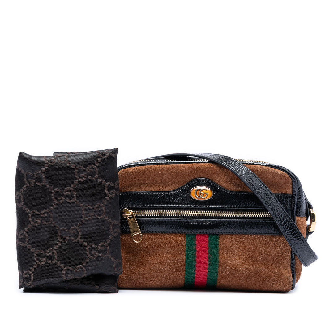 Gucci Mini Daim Web Ophidia Sac porté croisé