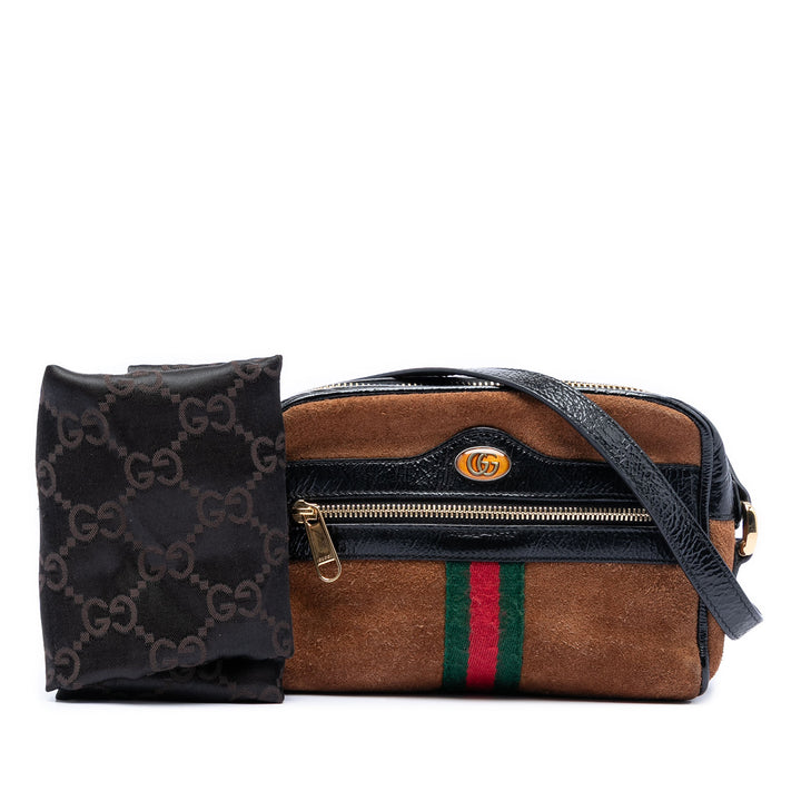 Gucci Mini Daim Web Ophidia Sac porté croisé