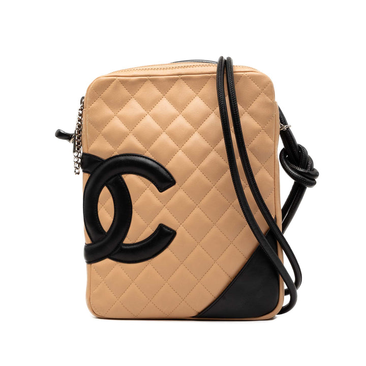 Chanel Cuir d’agneau Cambon Ligne Sac porté croisé