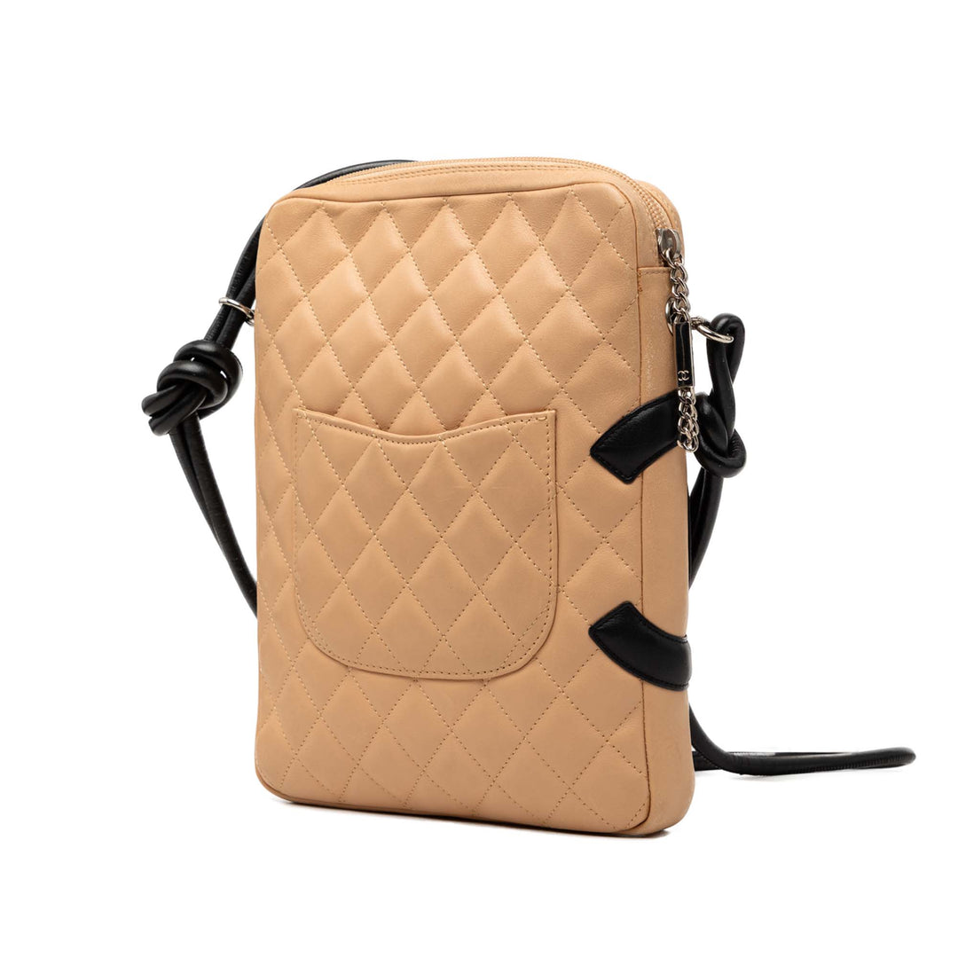 Chanel Cuir d’agneau Cambon Ligne Sac porté croisé