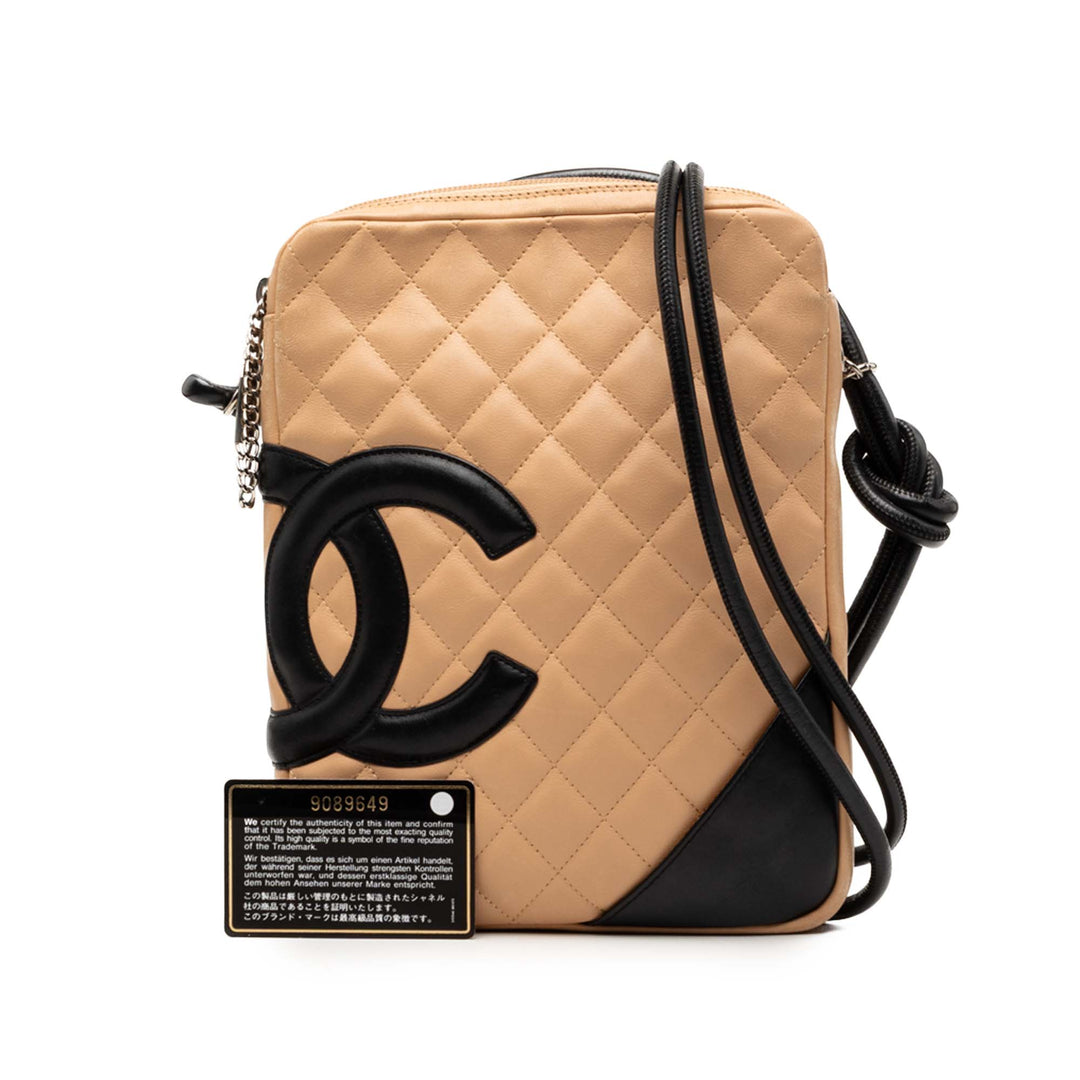 Chanel Cuir d’agneau Cambon Ligne Sac porté croisé