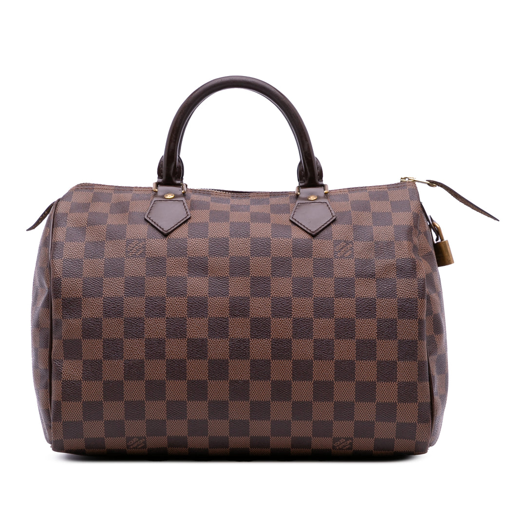 Louis Vuitton Damier Ebene Speedy 30 Marron – GABY PARIS Authentique