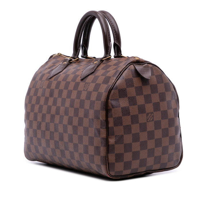 Louis Vuitton Damier Ebene Speedy 30 Marron – GABY PARIS Authentique