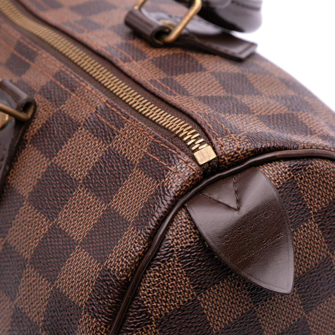 Louis Vuitton Damier Ebene Speedy 30 Marron – GABY PARIS Authentique