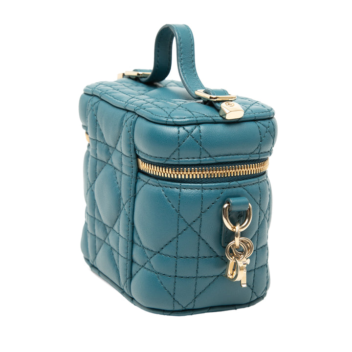 Dior Micro Cuir d’agneau Cannage Lady Dior Vanity