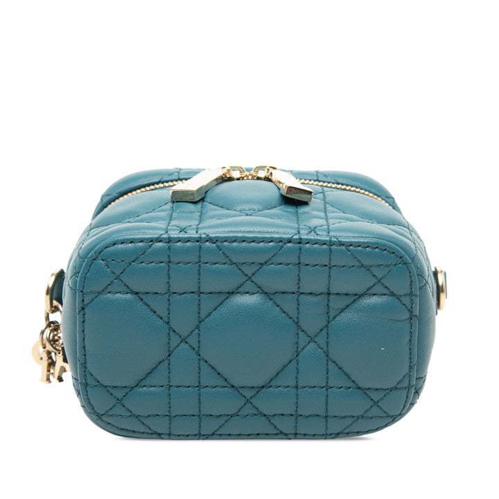 Dior Micro Cuir d’agneau Cannage Lady Dior Vanity