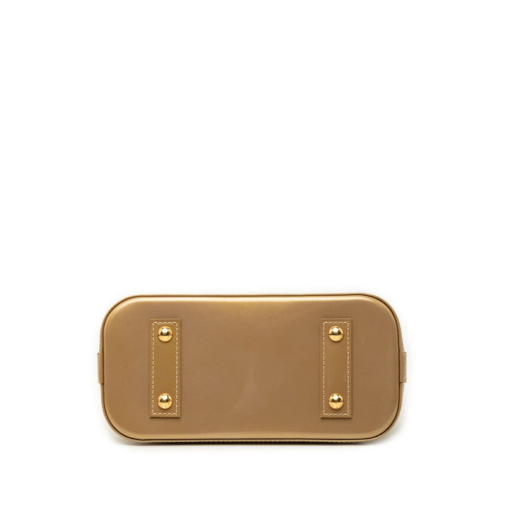 Louis Vuitton Alma BB Cuir verni Monogram Doré