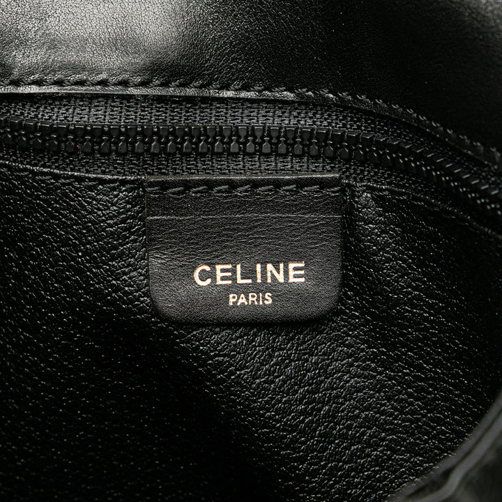 Leather Triomphe Chain Crossbody Black - Gaby Paris
