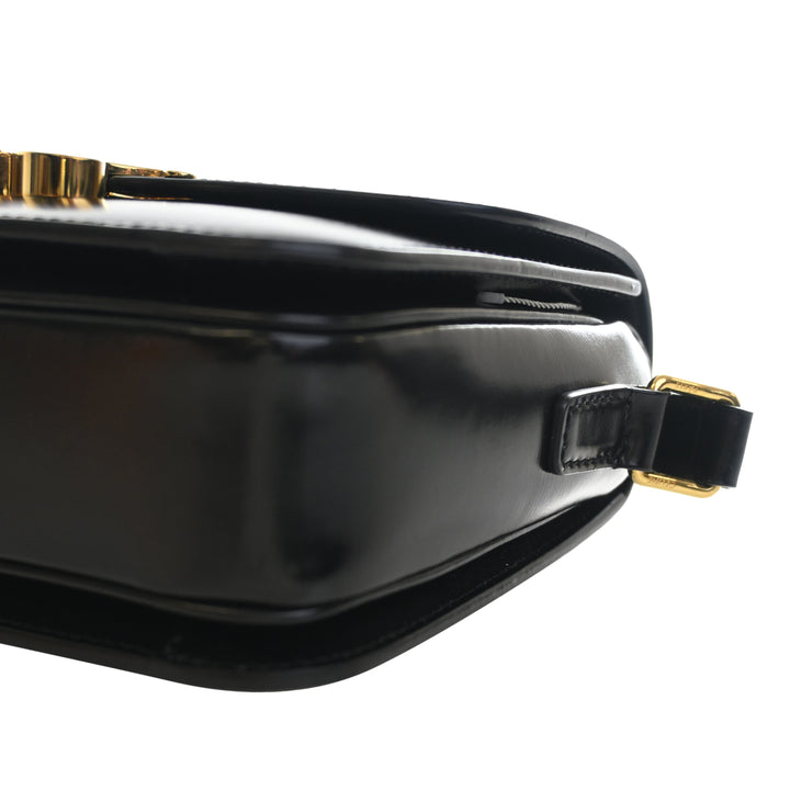 Celine Teen brillant Cuir de veau Triomphe Sac porté croisé