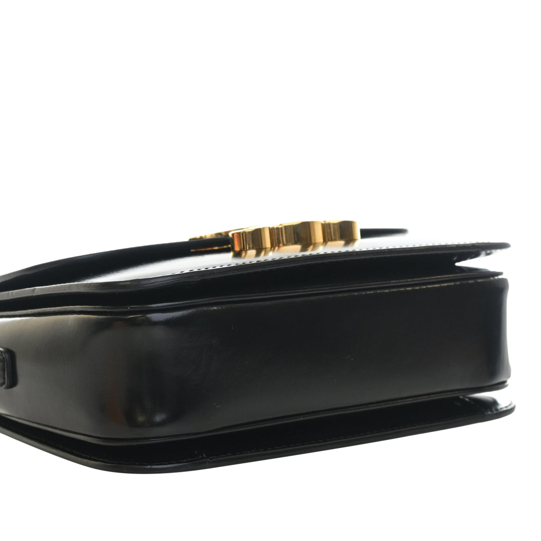 Celine Teen brillant Cuir de veau Triomphe Sac porté croisé