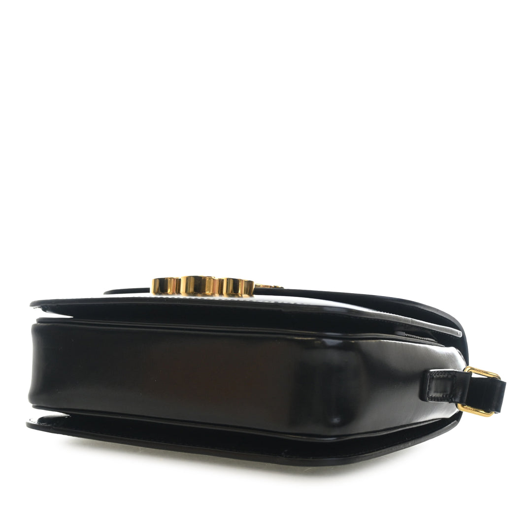 Celine Teen brillant Cuir de veau Triomphe Sac porté croisé