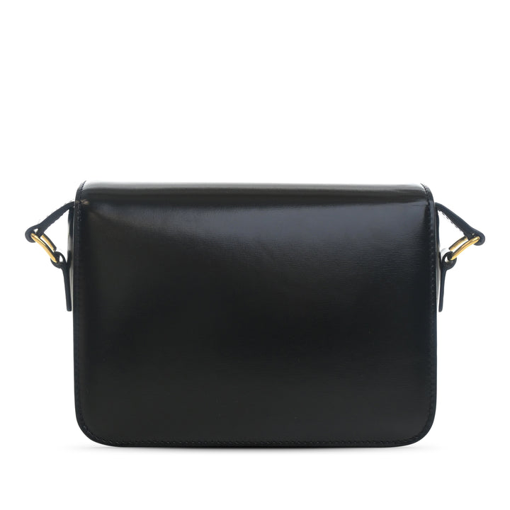 Celine Teen brillant Cuir de veau Triomphe Sac porté croisé