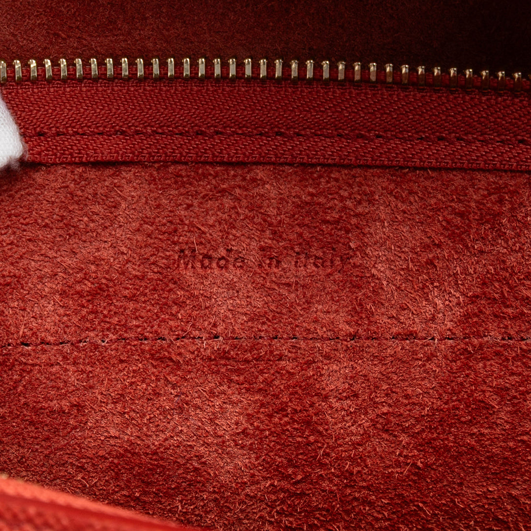 Celine grainé Sac ceinture Nano Cuir de veau grainé Rouge – vue 5 – GABY PARIS