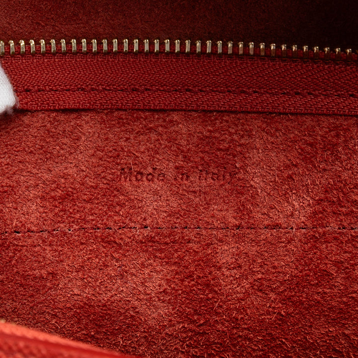 Celine grainé Sac ceinture Nano Cuir de veau grainé Rouge – vue 5 – GABY PARIS