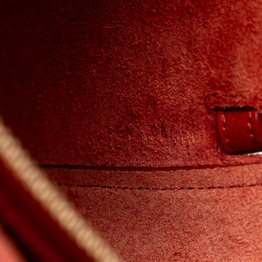 Celine grainé Sac ceinture Nano Cuir de veau grainé Rouge – vue 6 – GABY PARIS