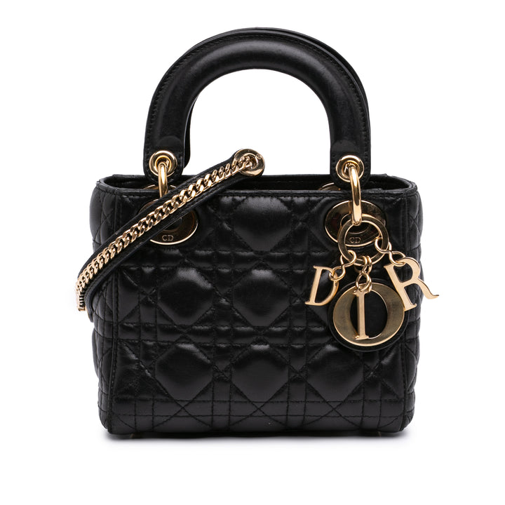 Dior Mini Cuir d’agneau Cannage Lady Dior