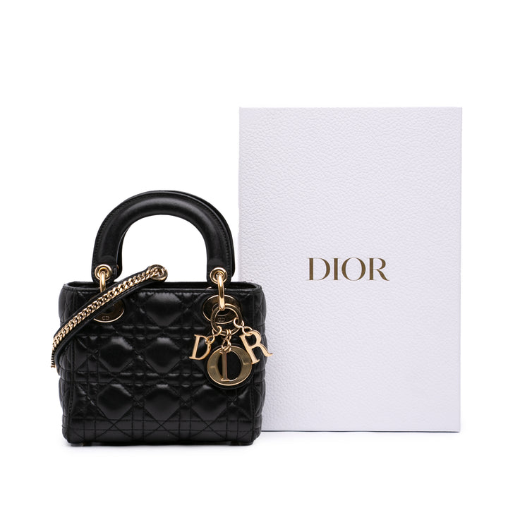 Dior Mini Cuir d’agneau Cannage Lady Dior