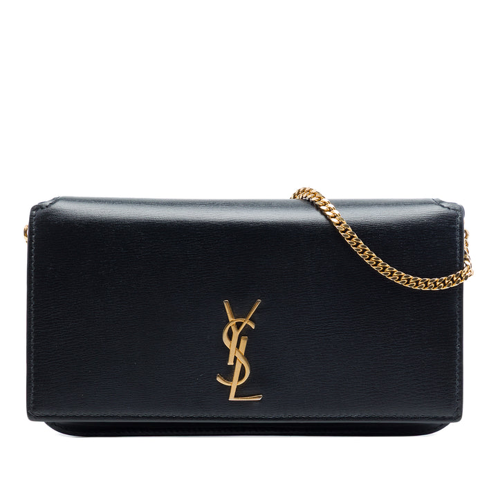 Saint Laurent Smooth Cuir de veau Monogram Cassandre Phone Holder