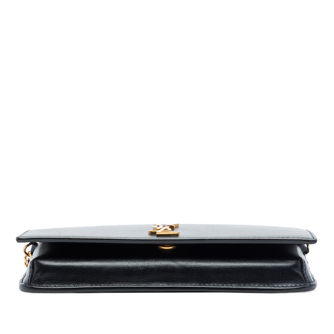 Saint Laurent Smooth Cuir de veau Monogram Cassandre Phone Holder