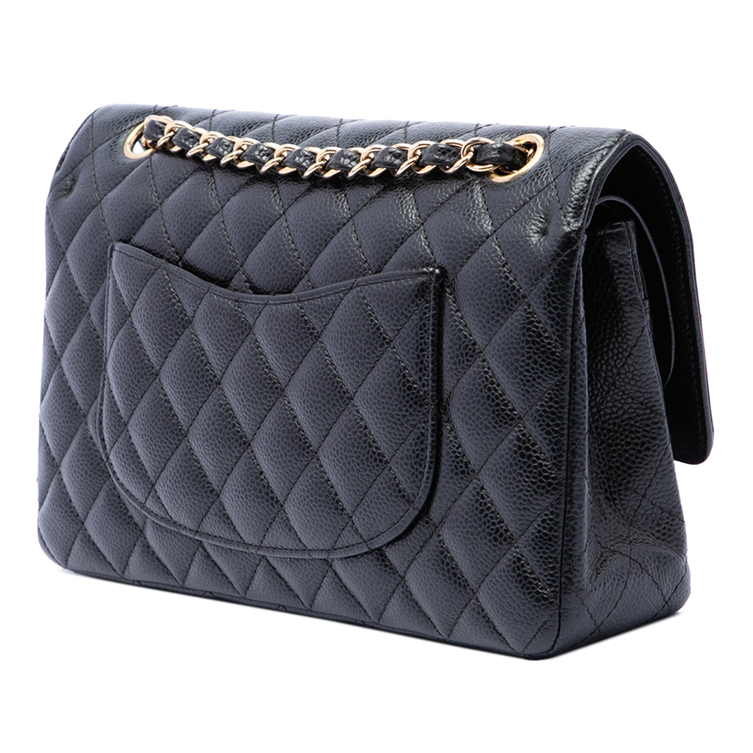 Chanel Classic Double rabat Moyen Cuir caviar Noir – vue 2 – GABY PARIS