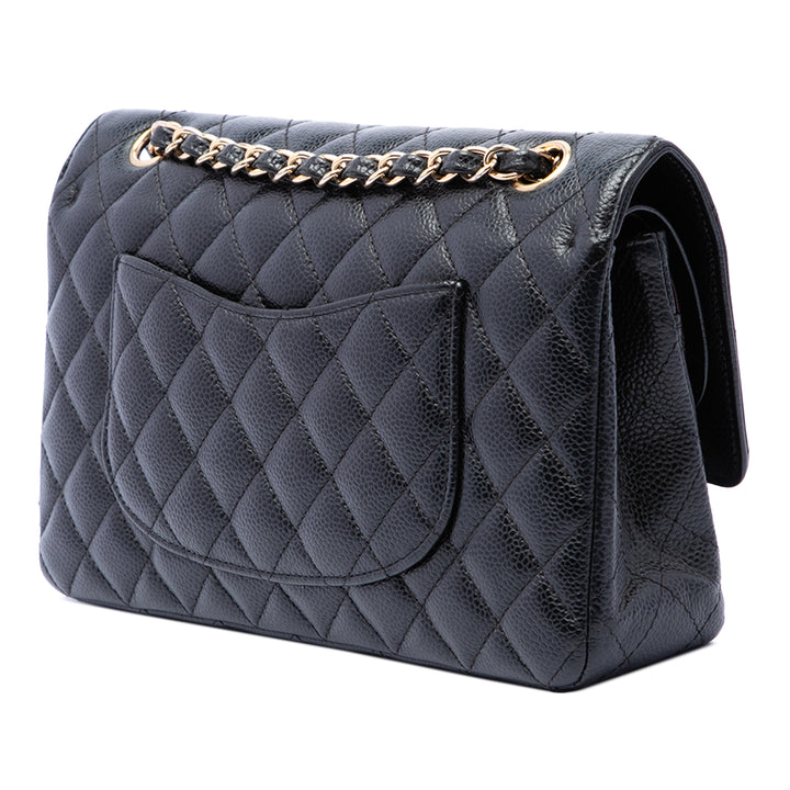 Chanel Classic Double rabat Moyen Cuir caviar Noir – vue 2 – GABY PARIS