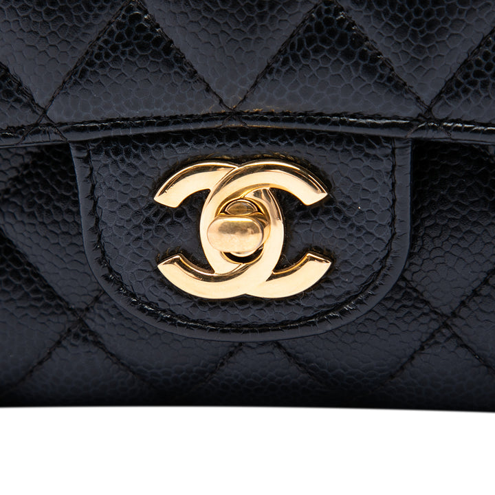 Chanel Classic Double rabat Moyen Cuir caviar Noir – vue 5 – GABY PARIS