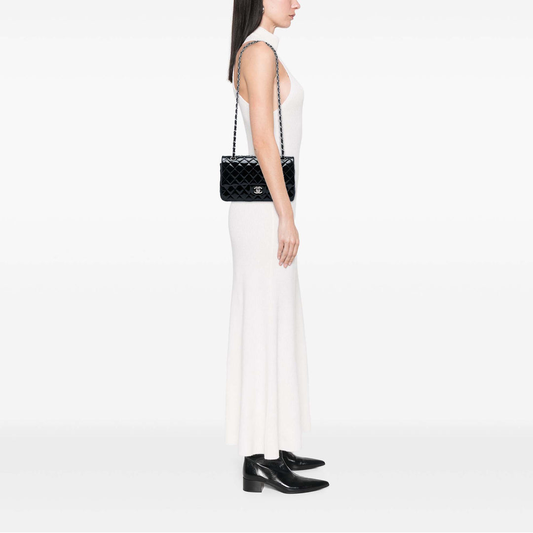 Classic Double rabat Moyen Noir