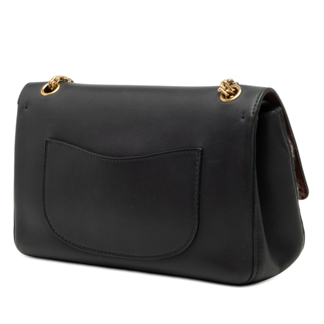 Chanel Smooth Cuir de veau et Knit Reissue 2.55 Medallion Double rabat 226