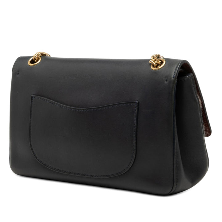 Chanel Smooth Cuir de veau et Knit Reissue 2.55 Medallion Double rabat 226