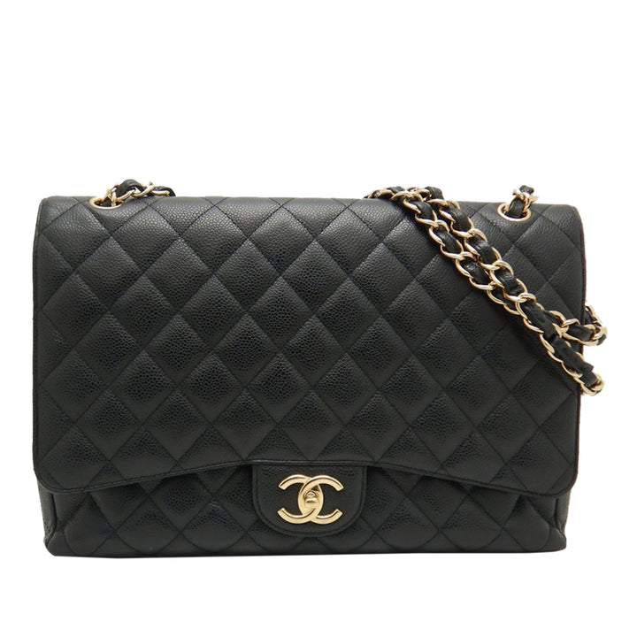 Chanel Maxi Classic Caviar Double rabat