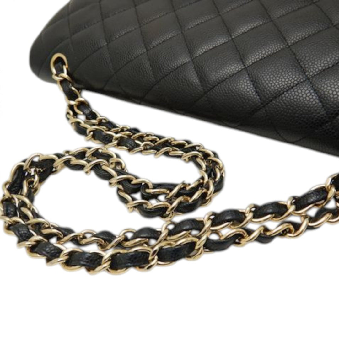 Chanel Maxi Classic Caviar Double rabat