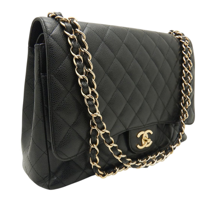 Chanel Maxi Classic Caviar Double rabat