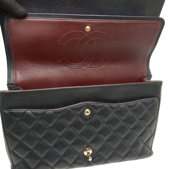 Chanel Maxi Classic Caviar Double rabat