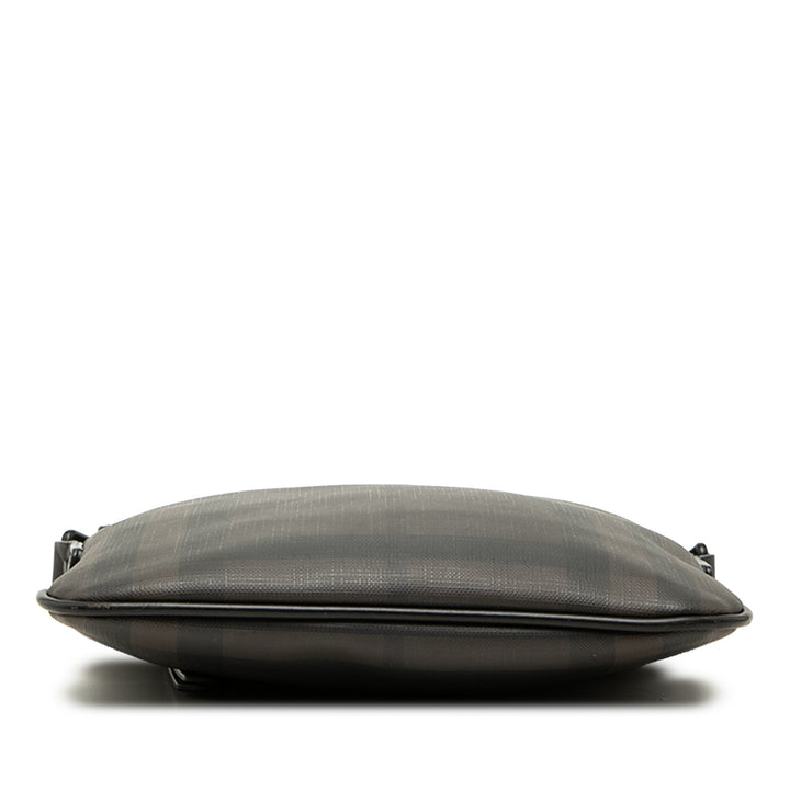 Burberry Smoke Check Beckley Sac Toile enduite Marron